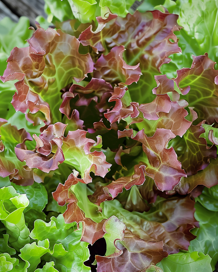 Oak Leaf Lettuce Seeds Lactuca Sativa Red Oak Leaf Variety