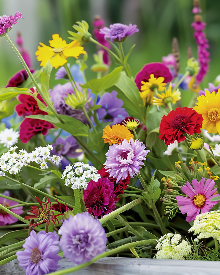 Dried Flower Bouquet Mix Colorful Annual Seeds For Stunning Bouquets