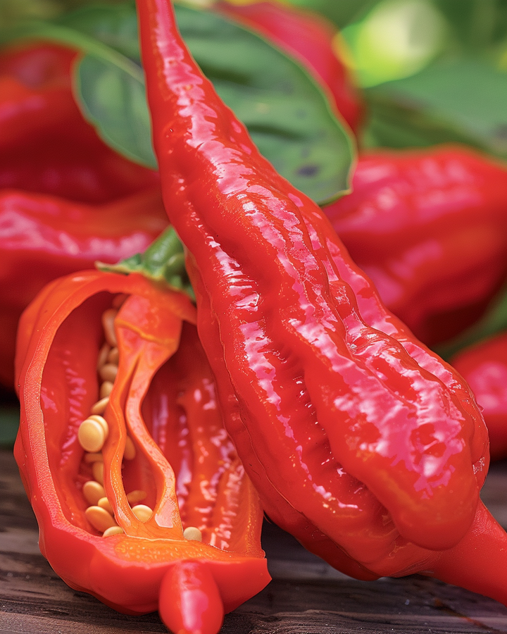 Bhut Jolokia Red Pepper Seeds Capsicum Chinense Extreme Heat