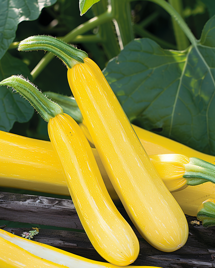 Yellow Courgette Seeds Sunstripe F1 Cucurbita Pepo Variety