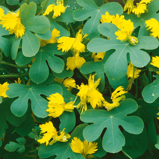 Canary Yellow Nasturtium Seeds Tropaeolum Peregrinum Annual Flowers