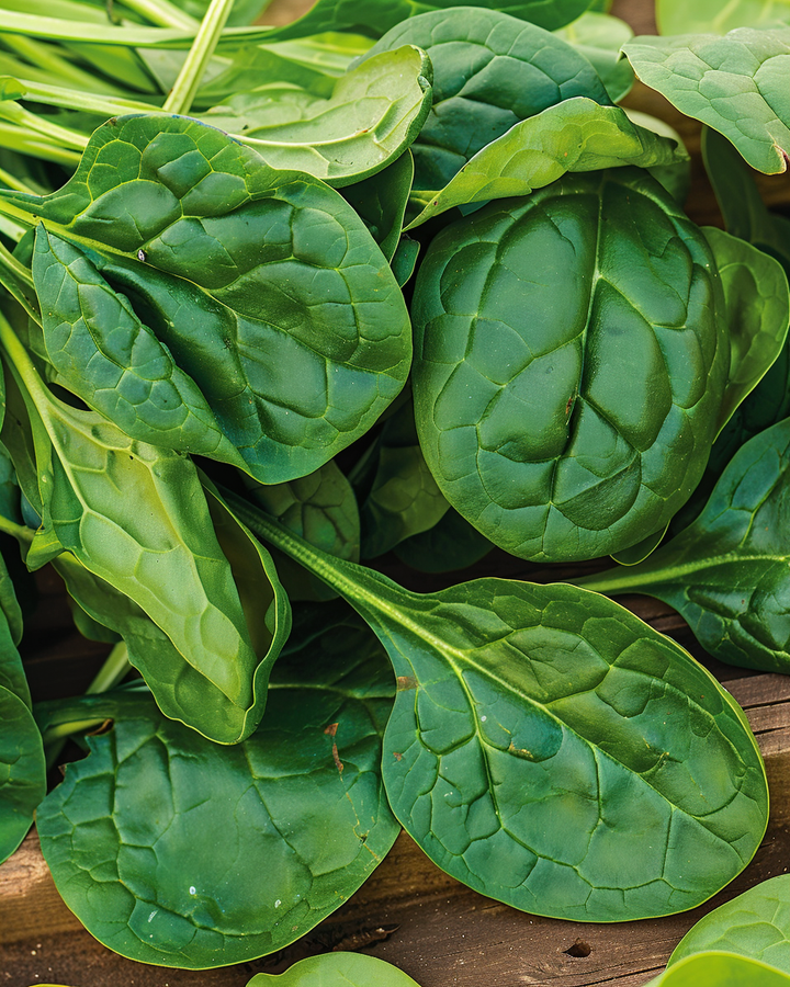 Spinach Bazaroet Spinacia Oleracea Seeds Large Dark Green Leaves