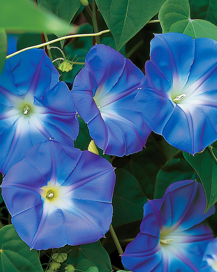 Climbing Morning Glory Seeds Ipomoea Tricolor Clark's Blue