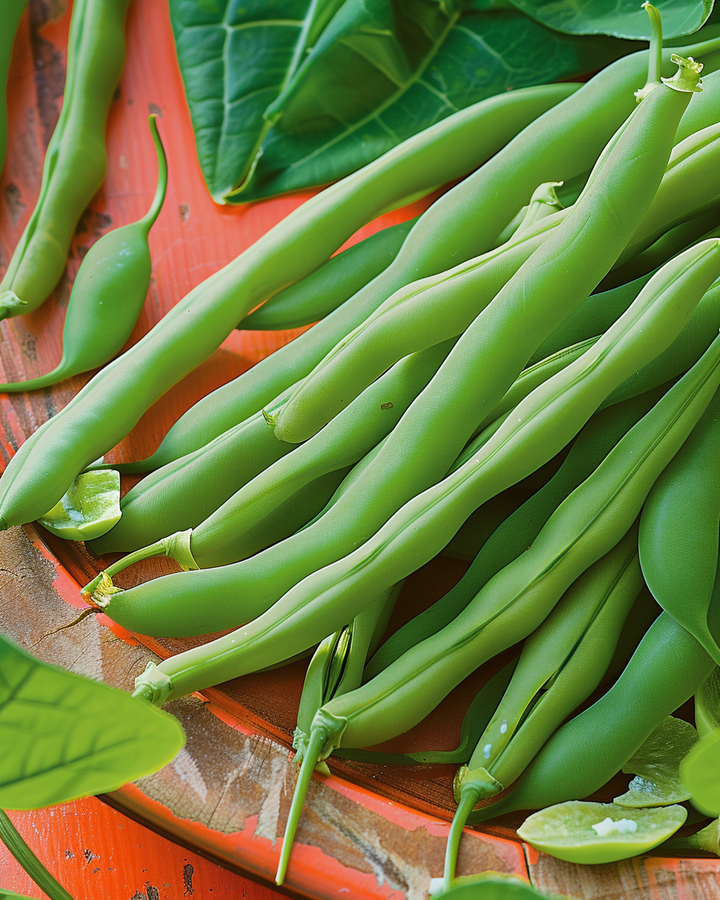 Romano Beans Seeds Phaseolus Vulgaris High Yield Vegetable Seeds 100g