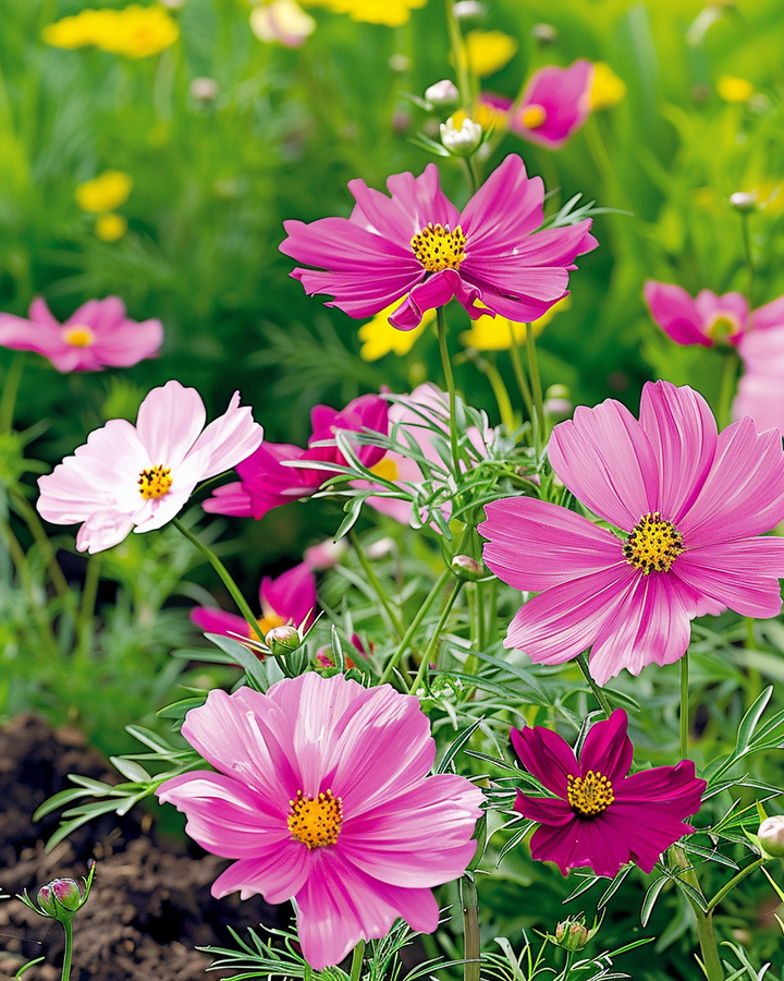 Cosmos Dwarf Sensation Seeds Cosmos Bipinnatus Annual Flowers