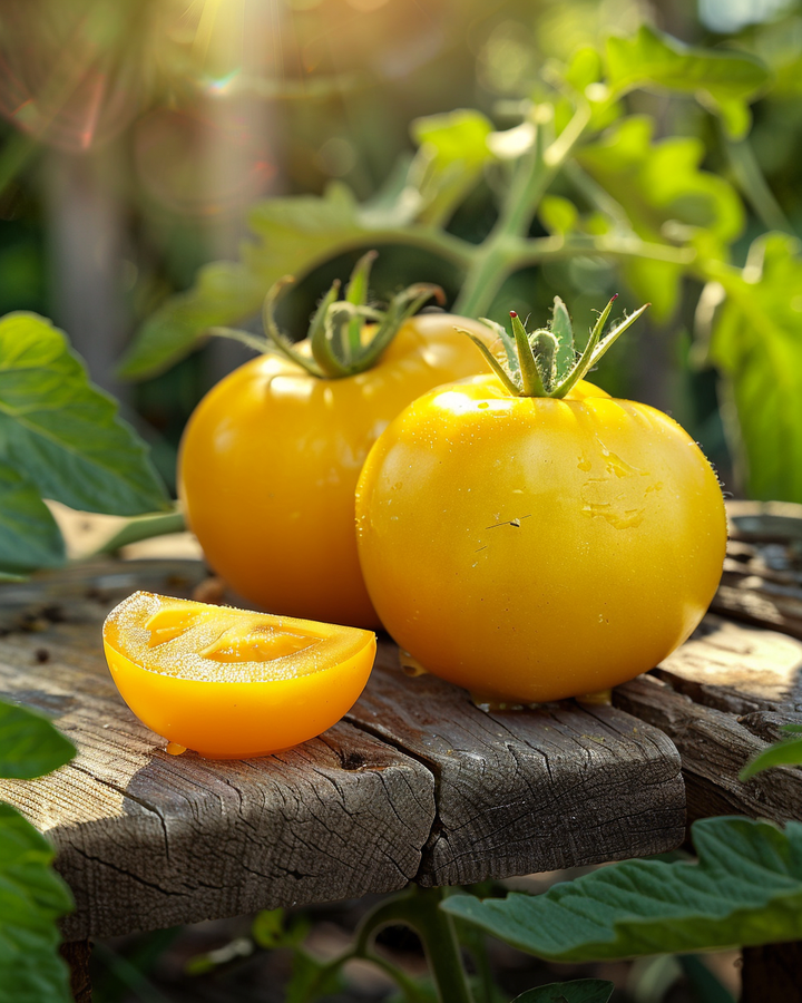 Yellow Round Tomato Seeds Solanum Lycopersicum L. Large Golden
