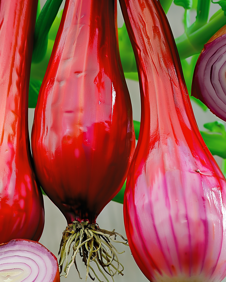 Long Red Onion Seeds Allium Cepa L. Mediterranean Variety
