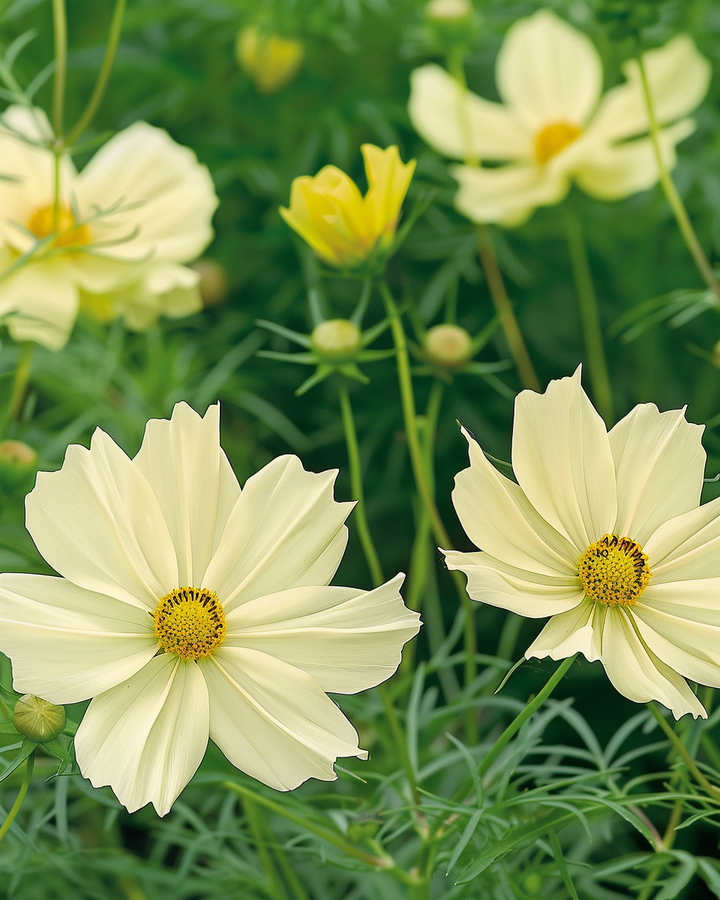 Cosmos Xanthos Seeds Cosmos Bippinatus Soft Yellow Annual Flowers