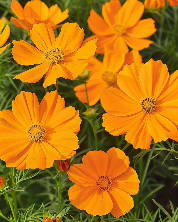 Cosmos Sulphureus Sunset Orange Cosmos Seeds For Vibrant Flowering