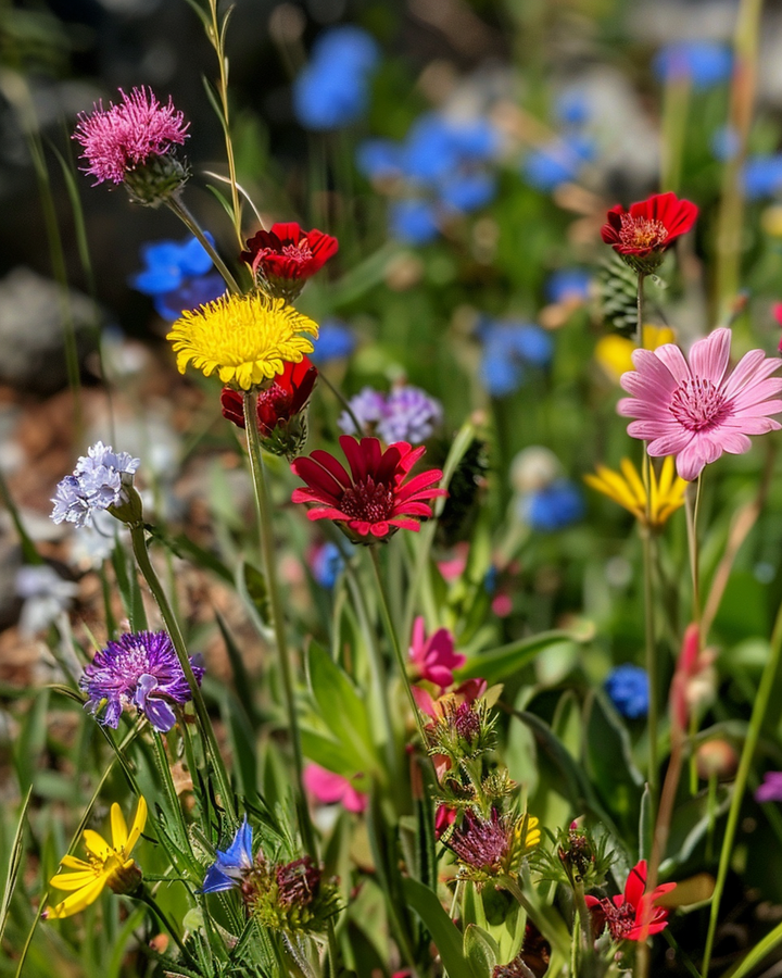 Wildflower Seed Mix Native Meadow Flowers Long Blooming Period Seeds