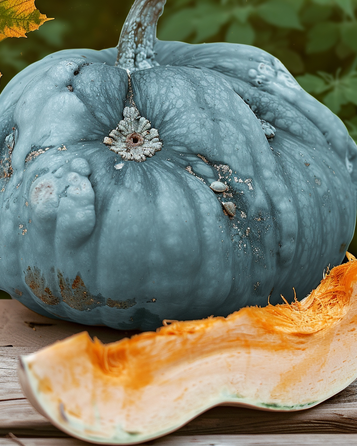 Ornamental Pumpkin Hubbard Blue Seeds Cucurbita Maxima Large Variety