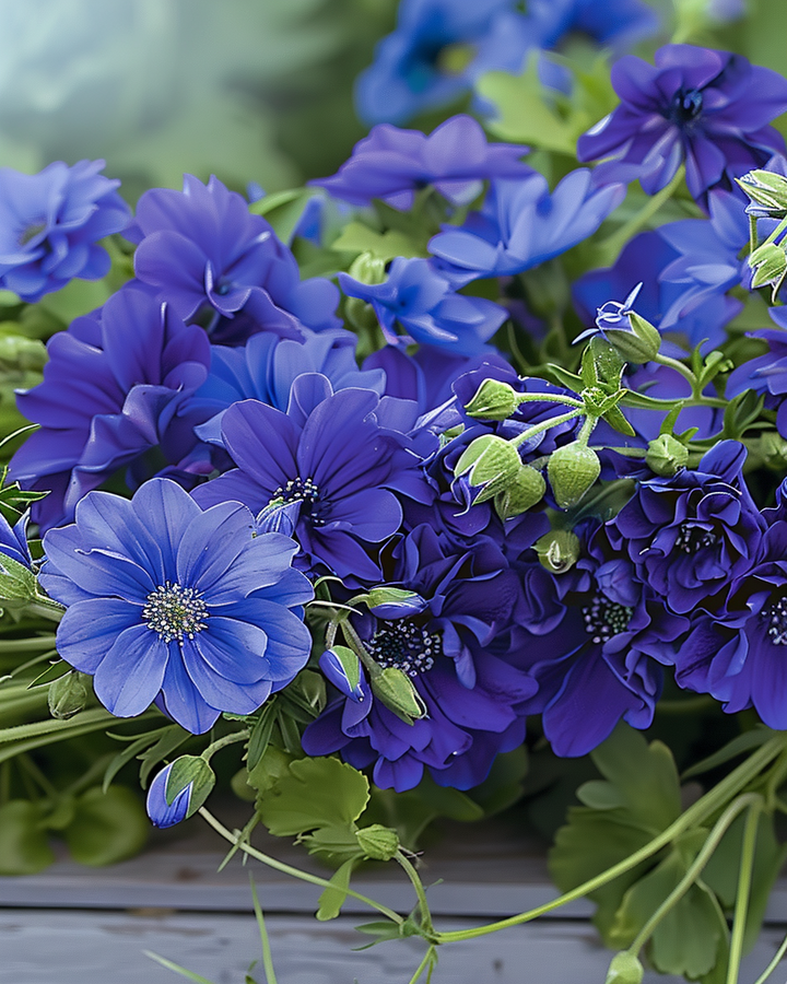 Royal Blue Flower Seeds Colorful Summer Annual Blue Flowers