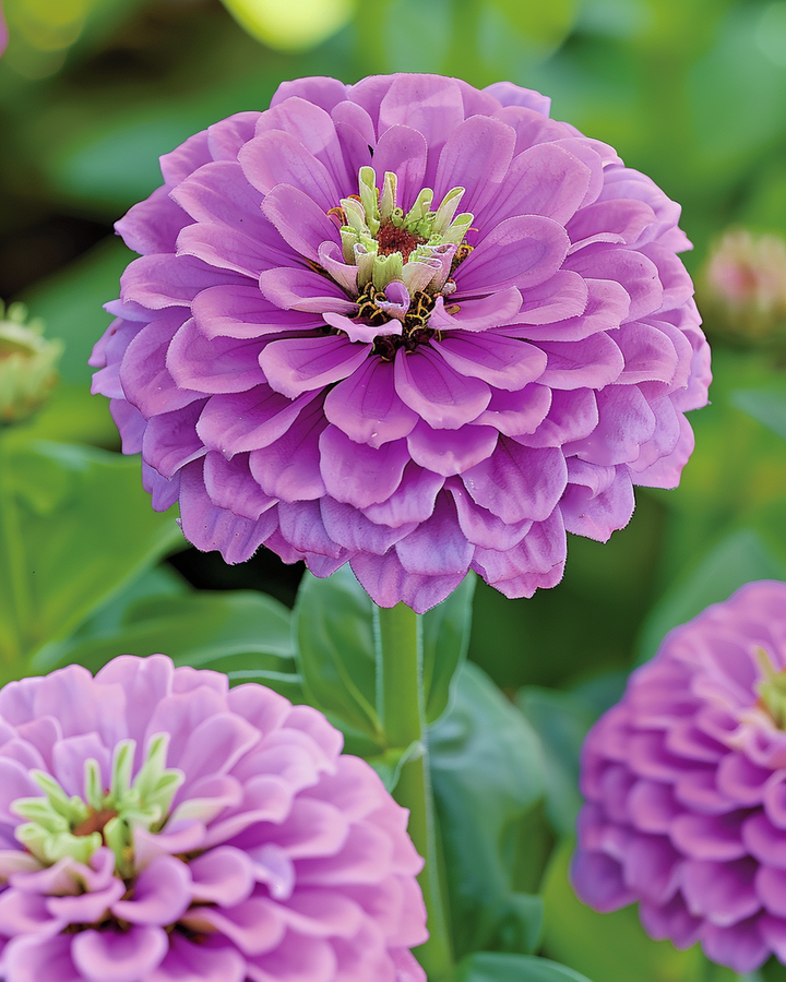 Zinnia Dahlia-flowered Lavender Seeds Zinnia Elegans Annual Flowers