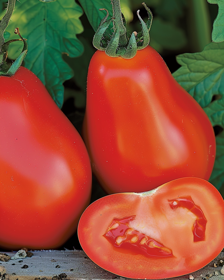 Roma Tomato Seeds Solanum Lycopersicum Pear Shaped Fleshy Fruits