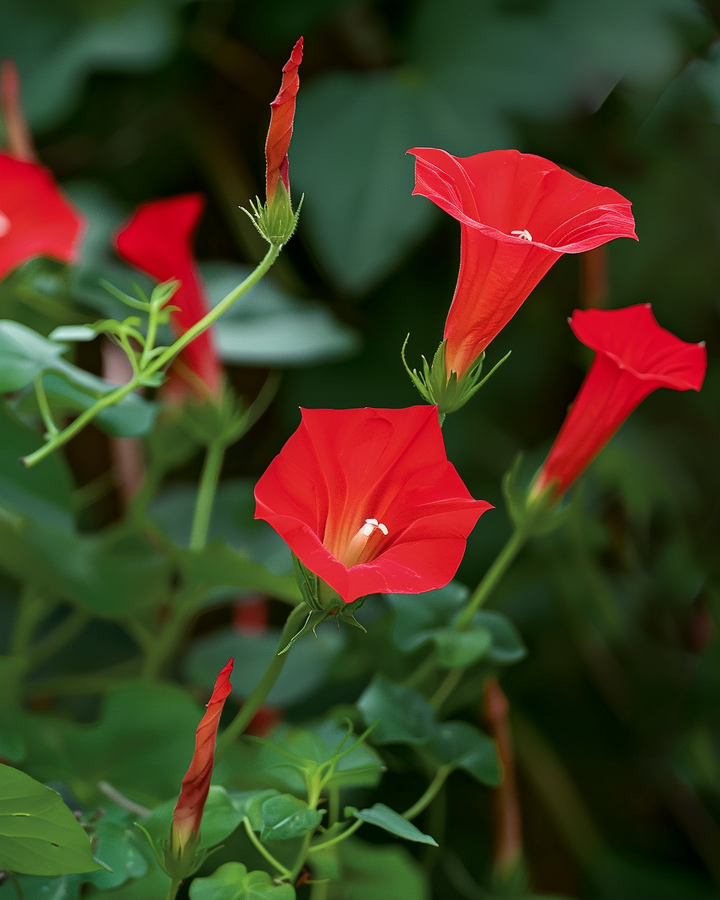 Cardinal Climber Vine Seeds Ipomoea Quamoclit Flower Seeds