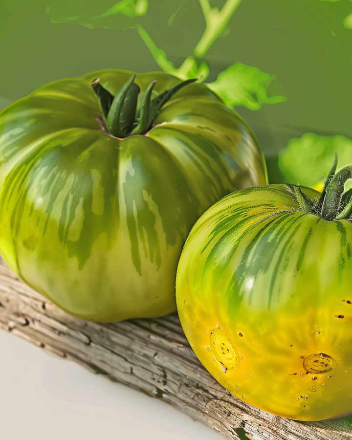 Organic Green Zebra Tomato Seeds Solanum Lycopersicum Vegetables