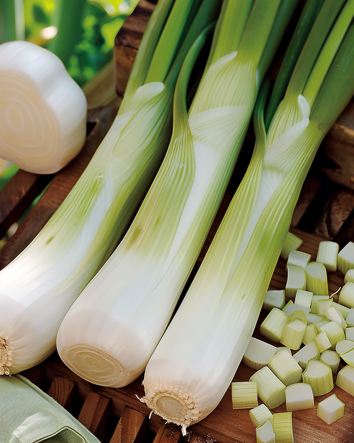 Summer Leek Seeds Swiss Giants Allium Porrum Early Harvest