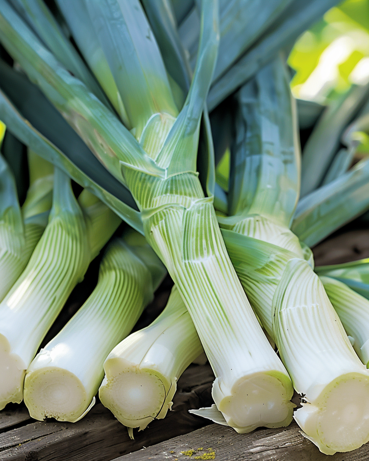 Blue Green Winter Leek Seeds Allium Porrum Vegetable Variety