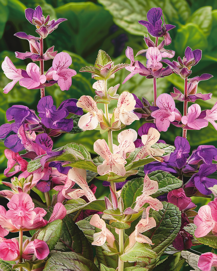 Mixed Leaf Sage Seeds Salvia Horminum Decorative Cut Flower