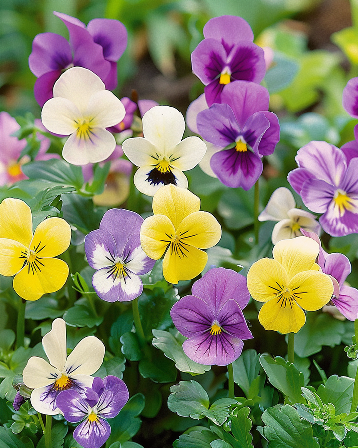 Horned Violet Seeds Viola Cornuta Bambini Mixed Flowers