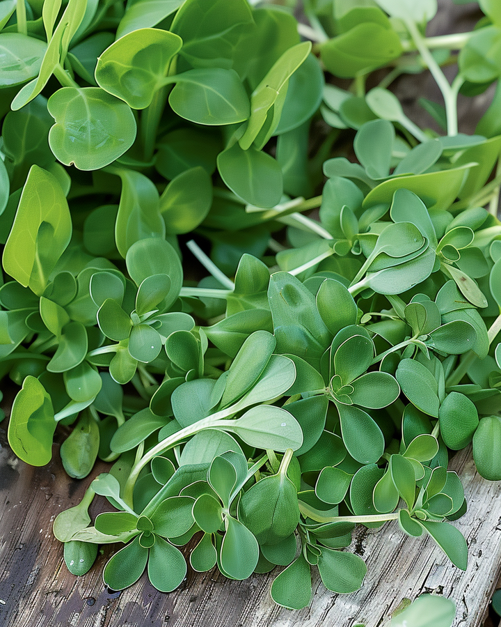 Green Purslane Seeds Portulaca Oleracea Leafy Vegetable Variety