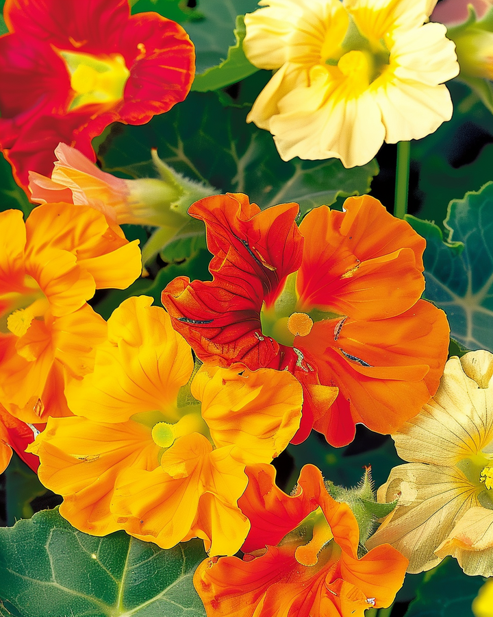 Nasturtium Seeds Tropaeolum Majus Jewel Double Flowering Annual