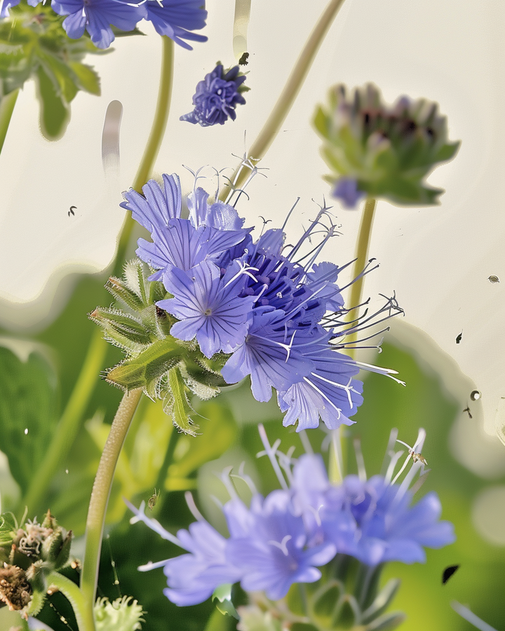 Organic Phacelia Tanacetifolia Seeds Bee Attracting Flowering Seeds