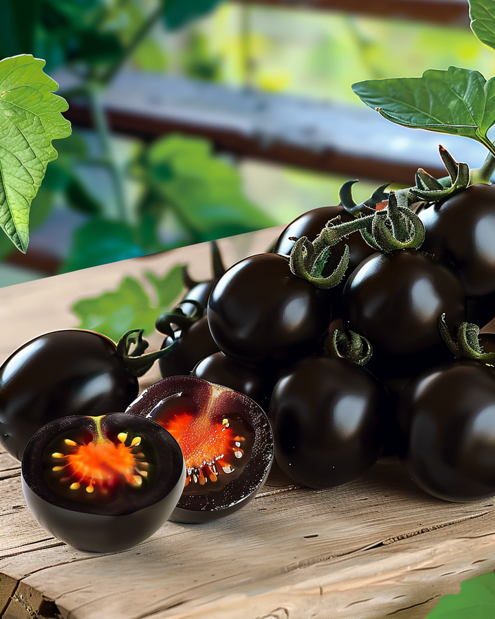 Black Snack Tomato Seeds Solanum Lycopersicum Nightshade F1
