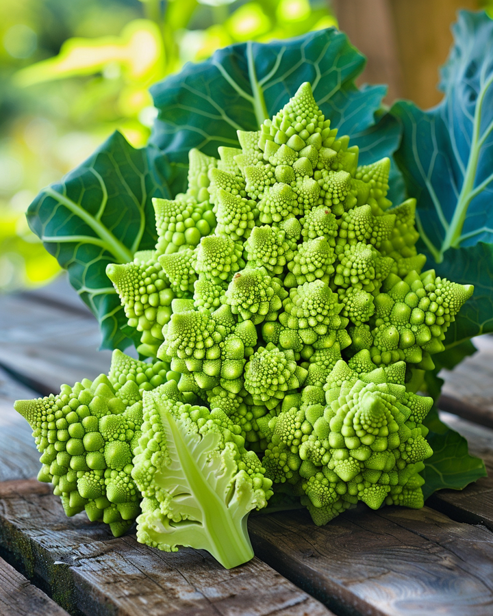 Romanesco Cauliflower Seeds Brassica Oleracea Green Spiral Florets
