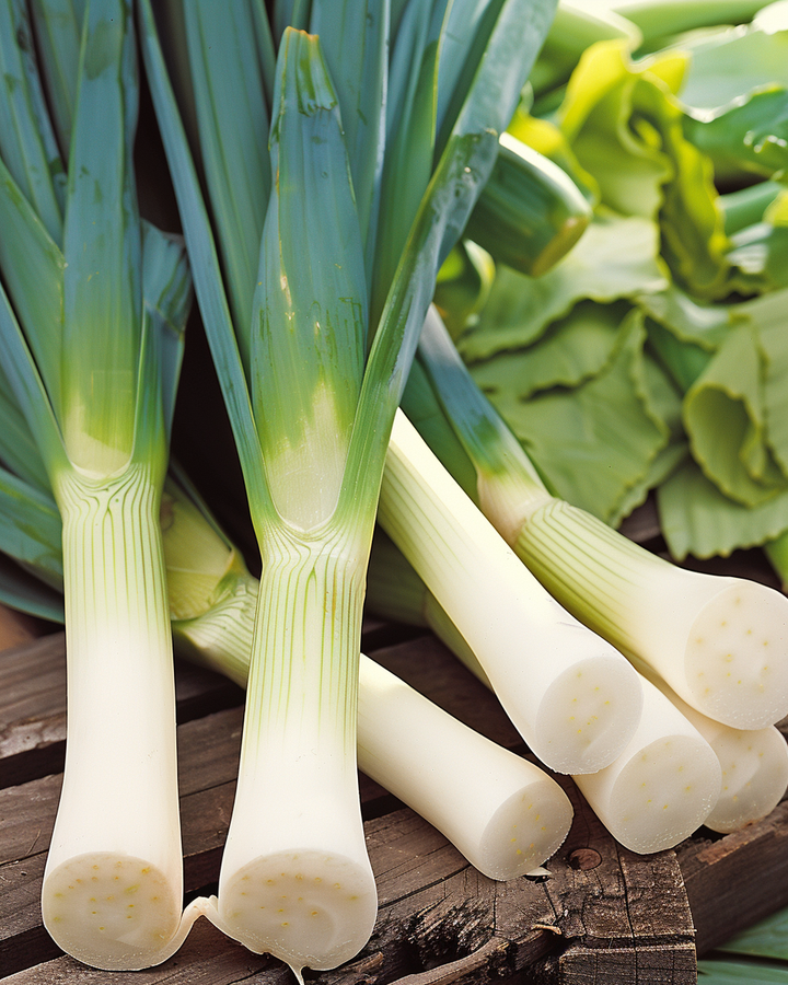 Blue-green Winter Leek Seeds Allium Porrum Hiverbleu Variety