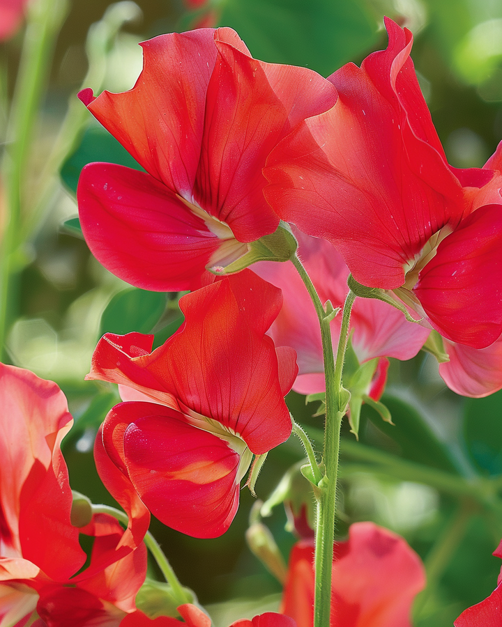 Sweet Pea Royal Family Red Seeds Lathyrus Odoratus Fragrant Flowers
