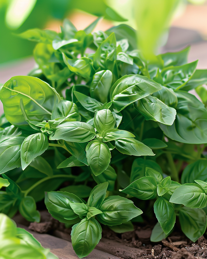 Basil Bascuro Seeds Ocimum Basilicum Dark Green Fine-Leaved Variety
