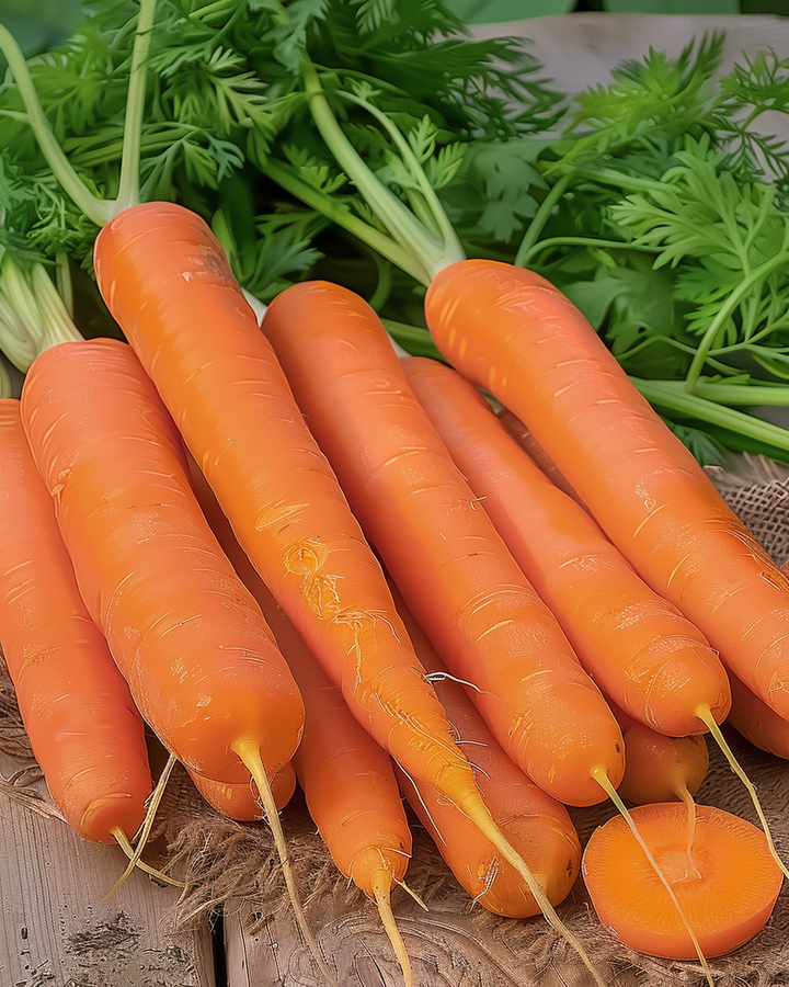 Summer Carrot Nantes Seeds Daucus Carota Sweet High Yield