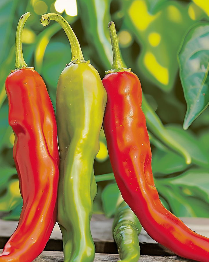 Sweet Pepper Of Bergamo Seeds Capsicum Annuum Long Pointed Fruits