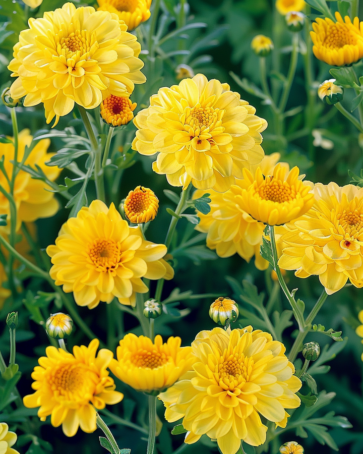 Chrysanthemum Segetum Seeds Mixed Yellow Tones Flower Seeds