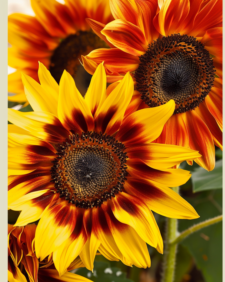 Biological Sunflower Seeds Helianthus Annuus Compact Spray Mix