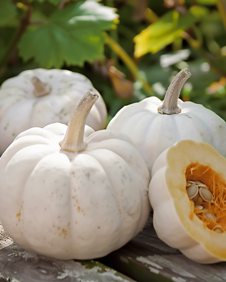 Baby Boo Pumpkin Seeds Cucurbita Pepo Small White Edible