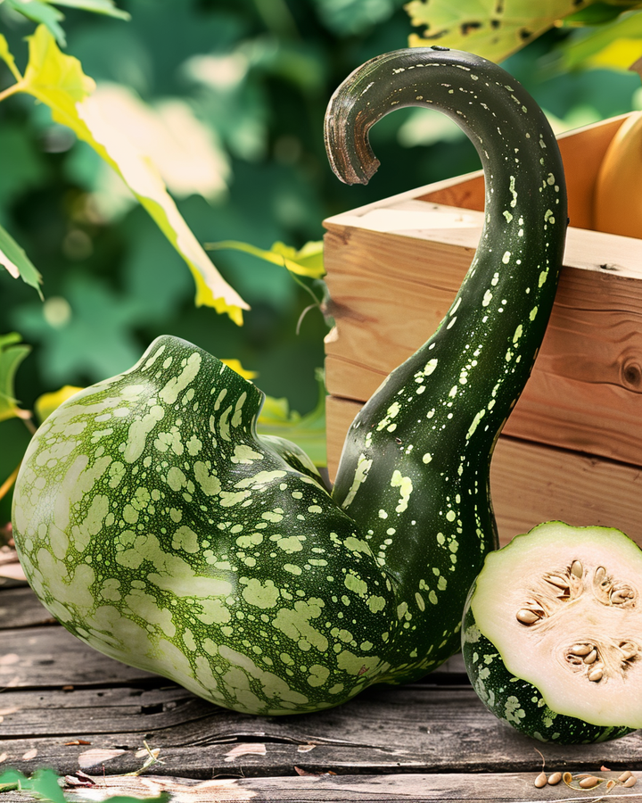 Ornamental Gourd Seeds Lagenaria Siceraria Speckled Swan Variety