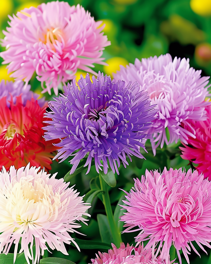 China Aster Seeds Callistephus Chinensis Unicum Mixed Colors