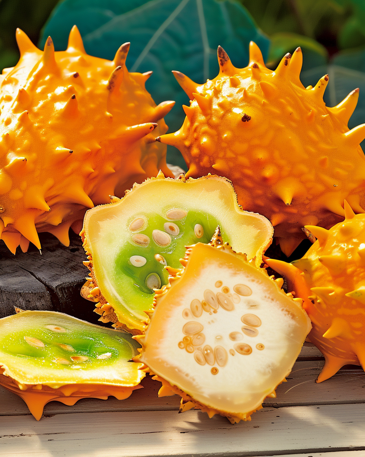 Kiwano Seeds Cucumis Metuliferus Exotic Horned Melon Fruit Seeds