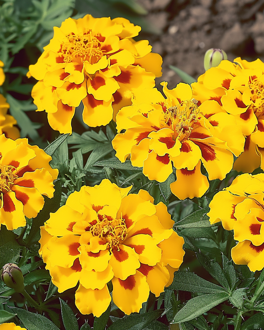 African Marigold Seeds Tagetes Patula Nana Low Naughty Marietta