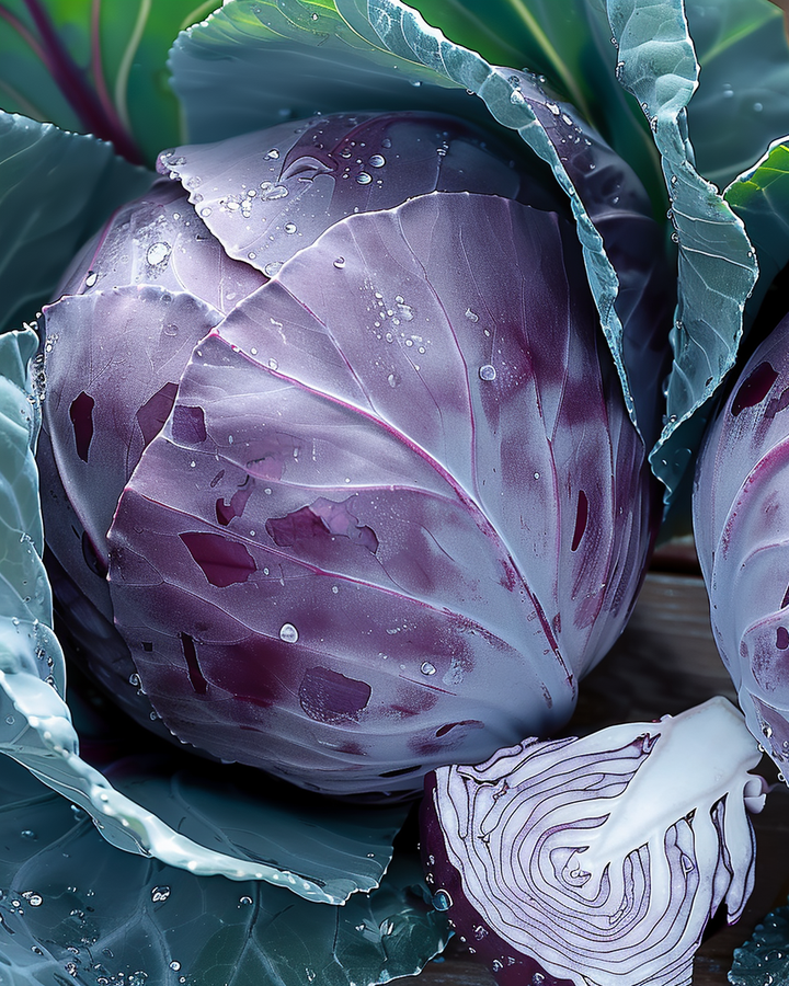 Red Cabbage Langerdijker Allervroegste Brassica Oleracea Seeds