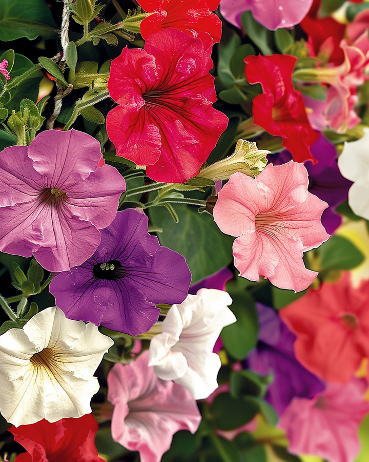 Hanging Petunia Seeds Mixed Colors Petunia Pendula Annual Flowers