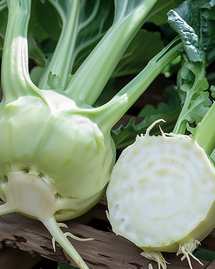 Kohlrabi Lanro Seeds Brassica Oleracea Early Vegetable Variety
