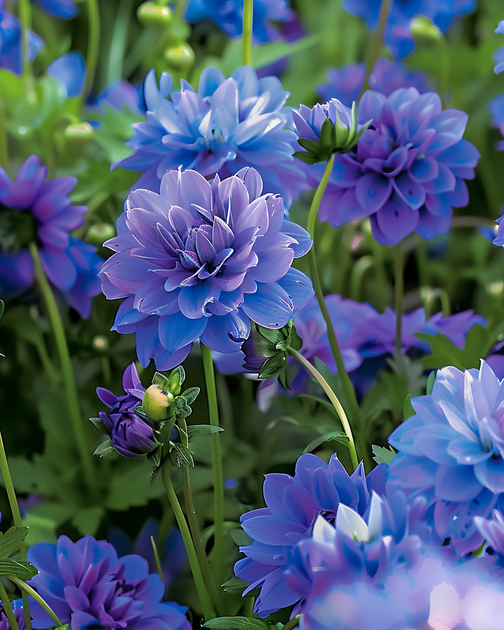 Summer Flower Seeds Summerflower Mixture Of Blue Shades