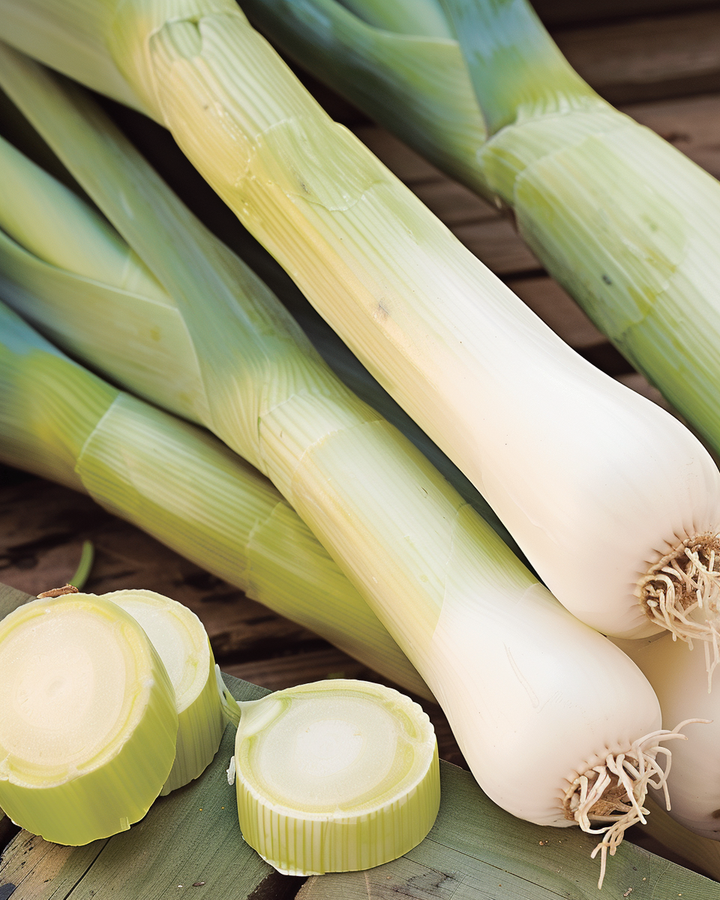 Winter Leek Seeds Blue Green Winter Allium Porrum Sturdy Shafts