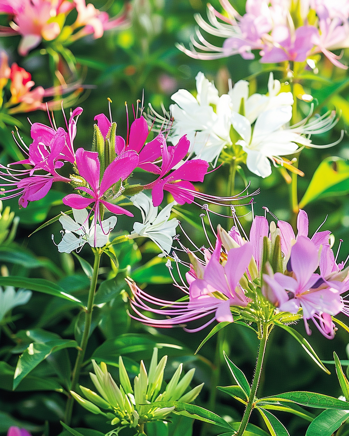Cleome Spider Flower Seeds Cleome Hassleriana Colour Fountain Mix