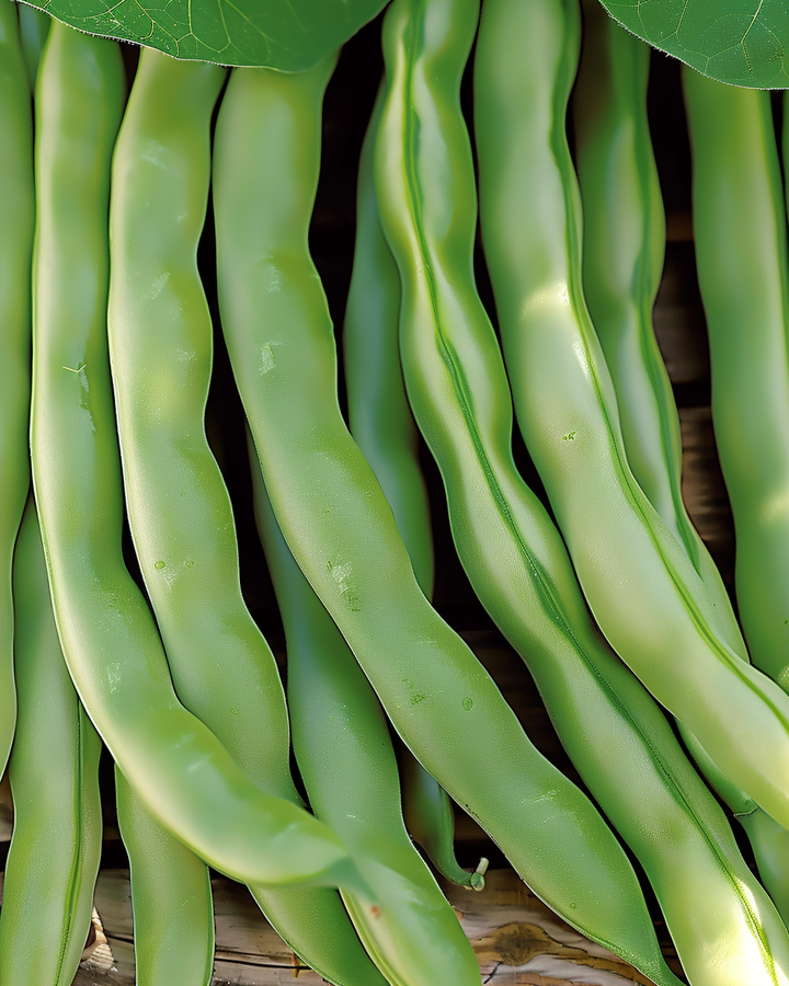 Pole Beans Seeds Phaseolus Vulgaris Record Improved Double Stringless