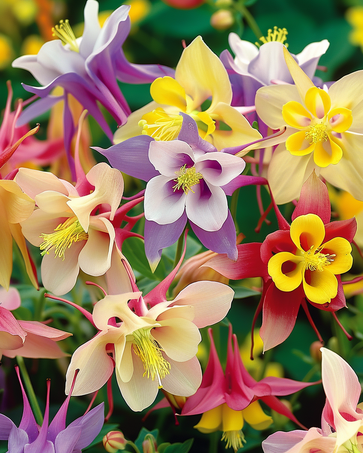 Aquilegia Hybrida Vulgaris Mrs Scott Elliott Aquilegia Seeds