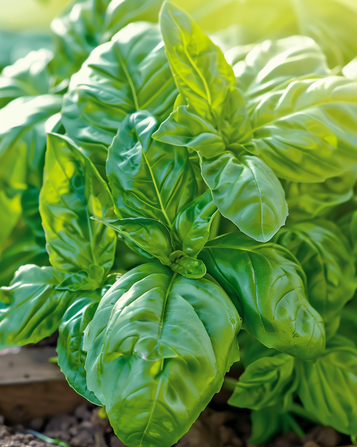 Basil Napolitano Seeds Ocimum Basilicum Large Fragrant Leaves